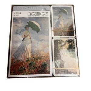Piatnik Monet Cards Bridge No. 2735 Scoring Pad & 2 Decks of Cards NIP